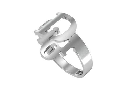 3d print dior ring|Ring Dior 3D model 3D printable .